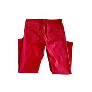 Dear John‎ Womens Skinny Ankle Jeans Size 28 Red Denim